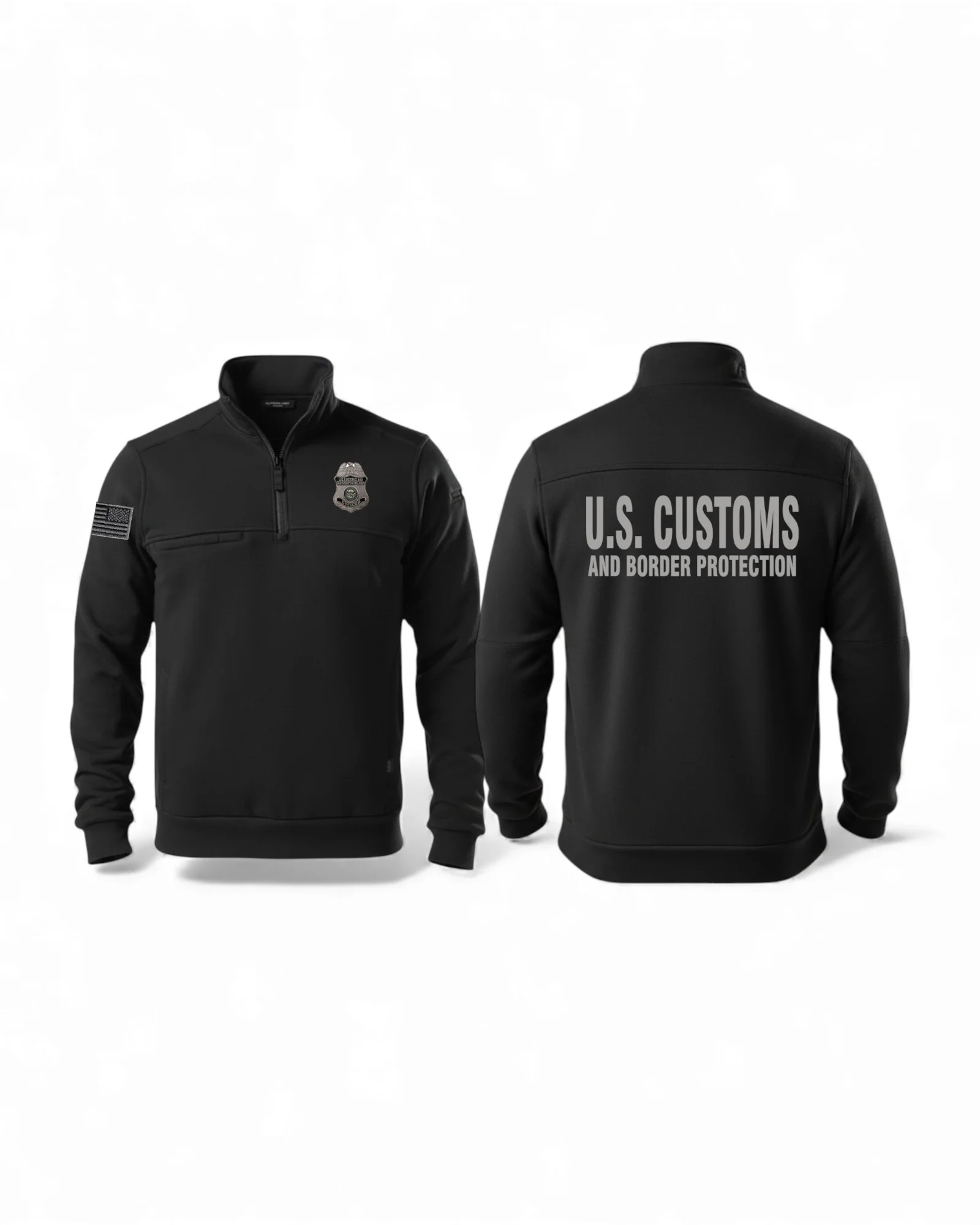 5.11 CBP OFFICER JOB SHIRT 1/4 ZIP 2.0-72534-BLACK - Image 3