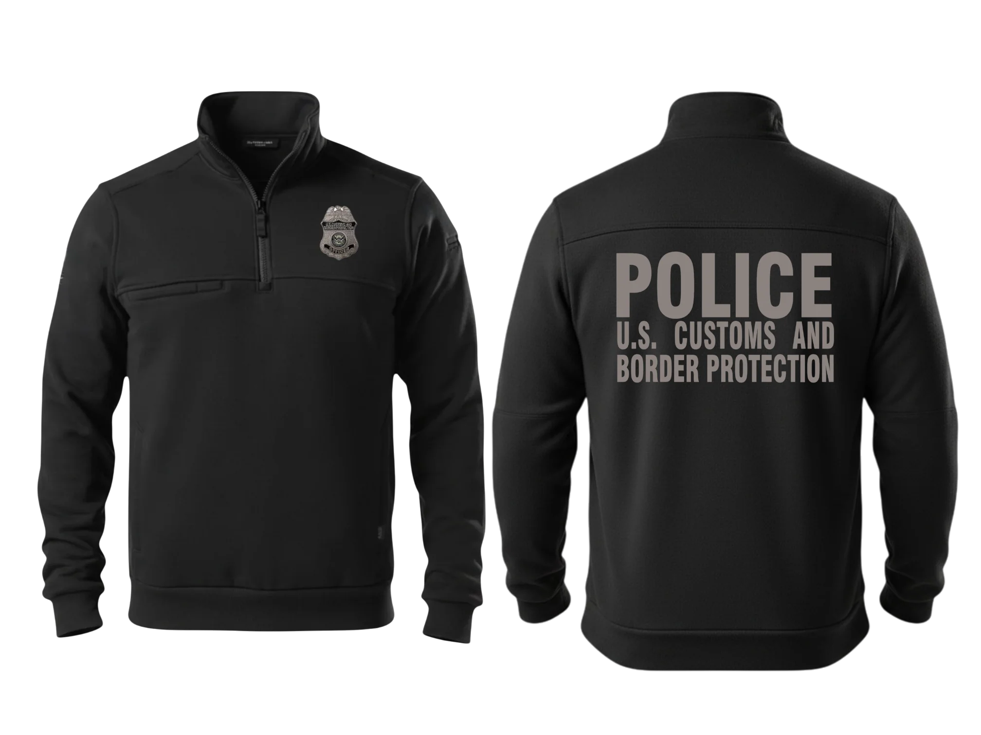 5.11 CBP OFFICER JOB SHIRT 1/4 ZIP 2.0-72534-BLACK - Image 5
